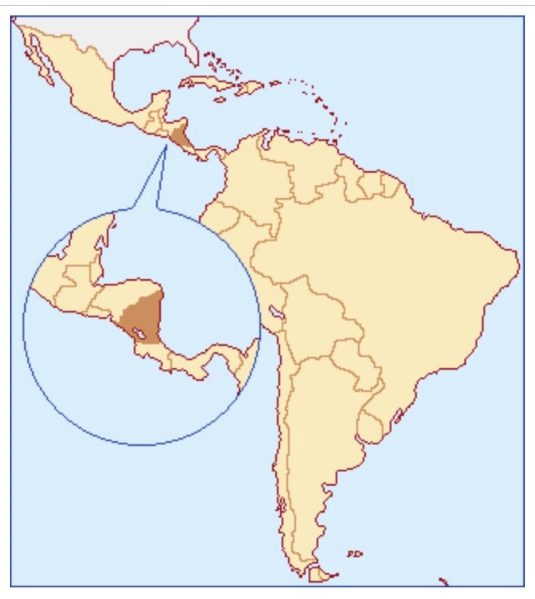 ニカラグア地図